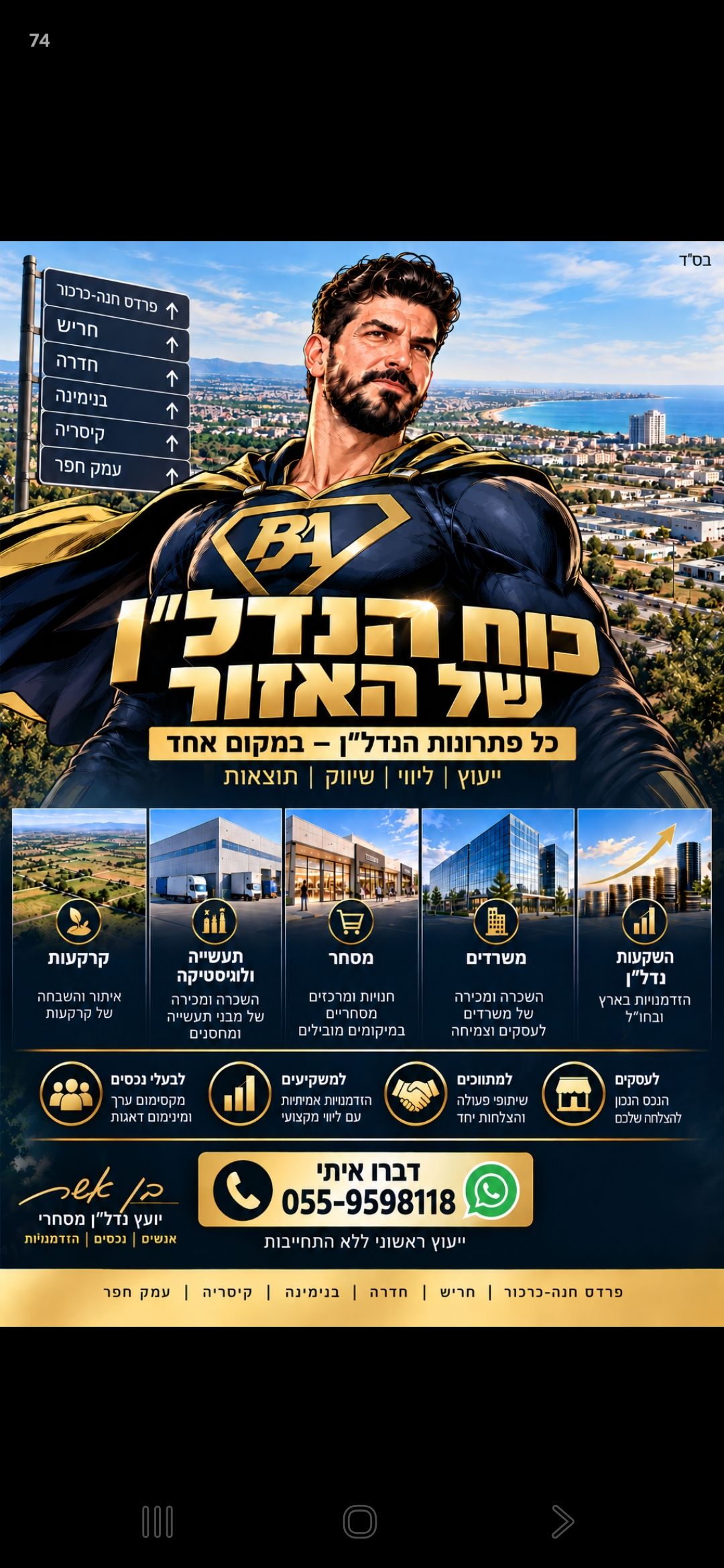 מרכז מסחרי בישראל - עסקאות נדל"ן מסחרי בליווי בן אשר בן נתן